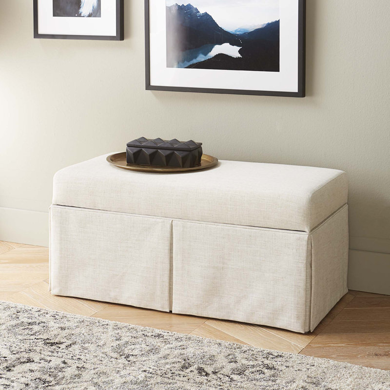 Highland Dunes Jose Upholstered Flip Top Storage Bench & Reviews Wayfair